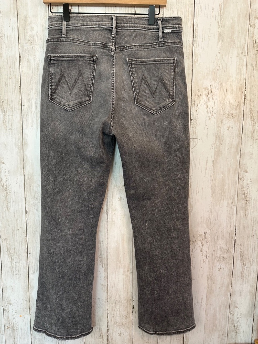 Mother The Hustler Ankle Jeans in Northern Lights Womens 31 Inseam 27" Gray